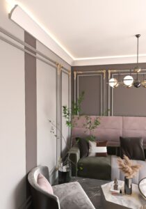كرانيش-فيوتك-بيت-النور-(ليد-اضاءه مخفية)-(Led03) decortec
